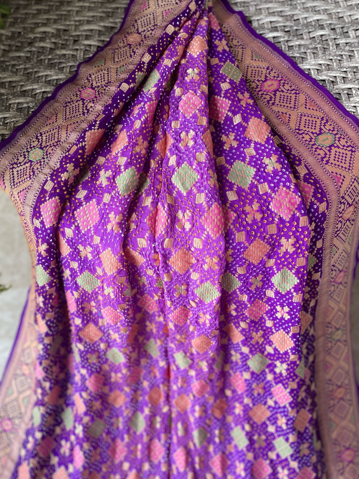 Karnika - Heart of a lotus Meenakari Saree