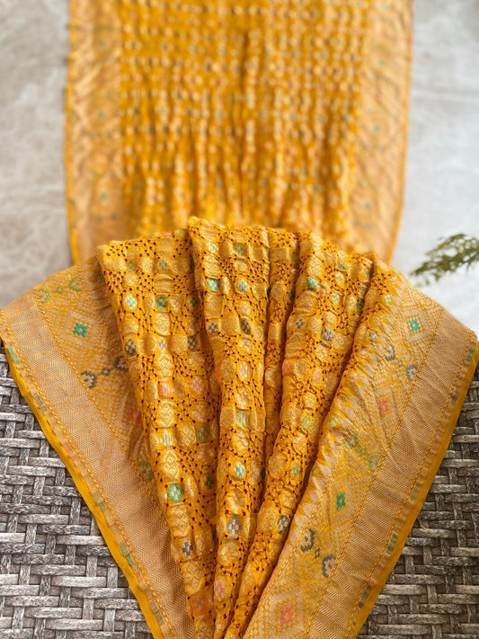 Vaani - Goddess Saraswati Meenakari Saree