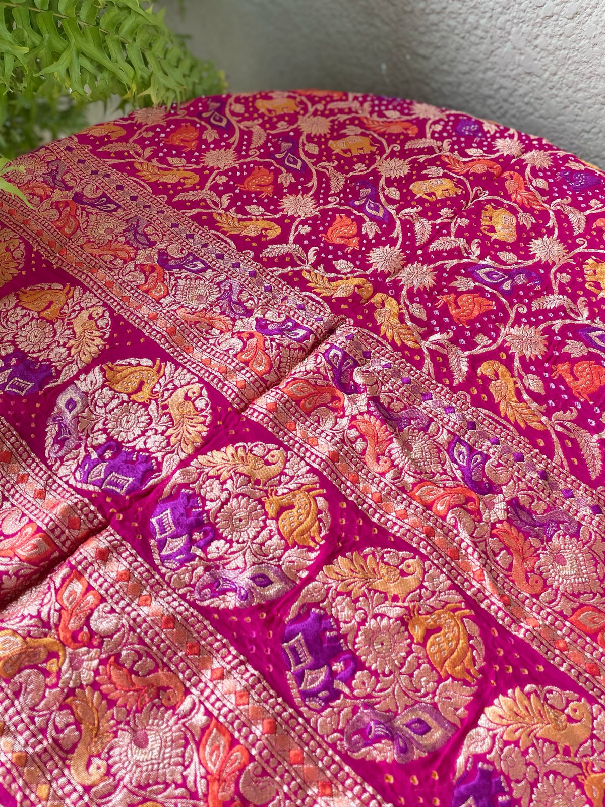 Hansika - Beautiful As Swan Meenakari Motif Dupatta