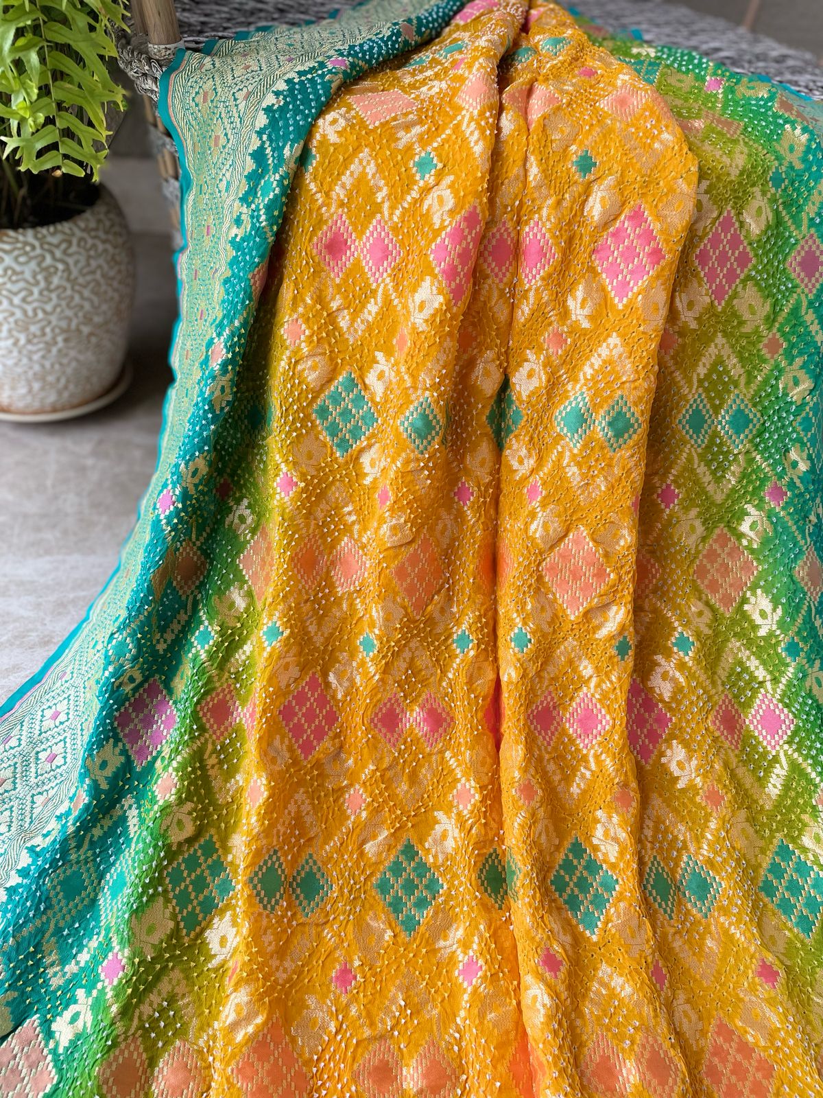 Anjali - Gift To God Meenakari Saree