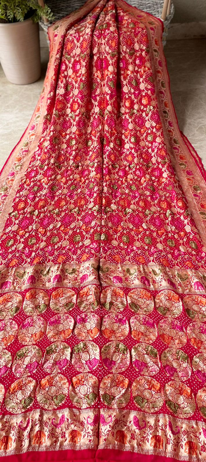 Rohini - A Rising Star Meenakari Motif Saree