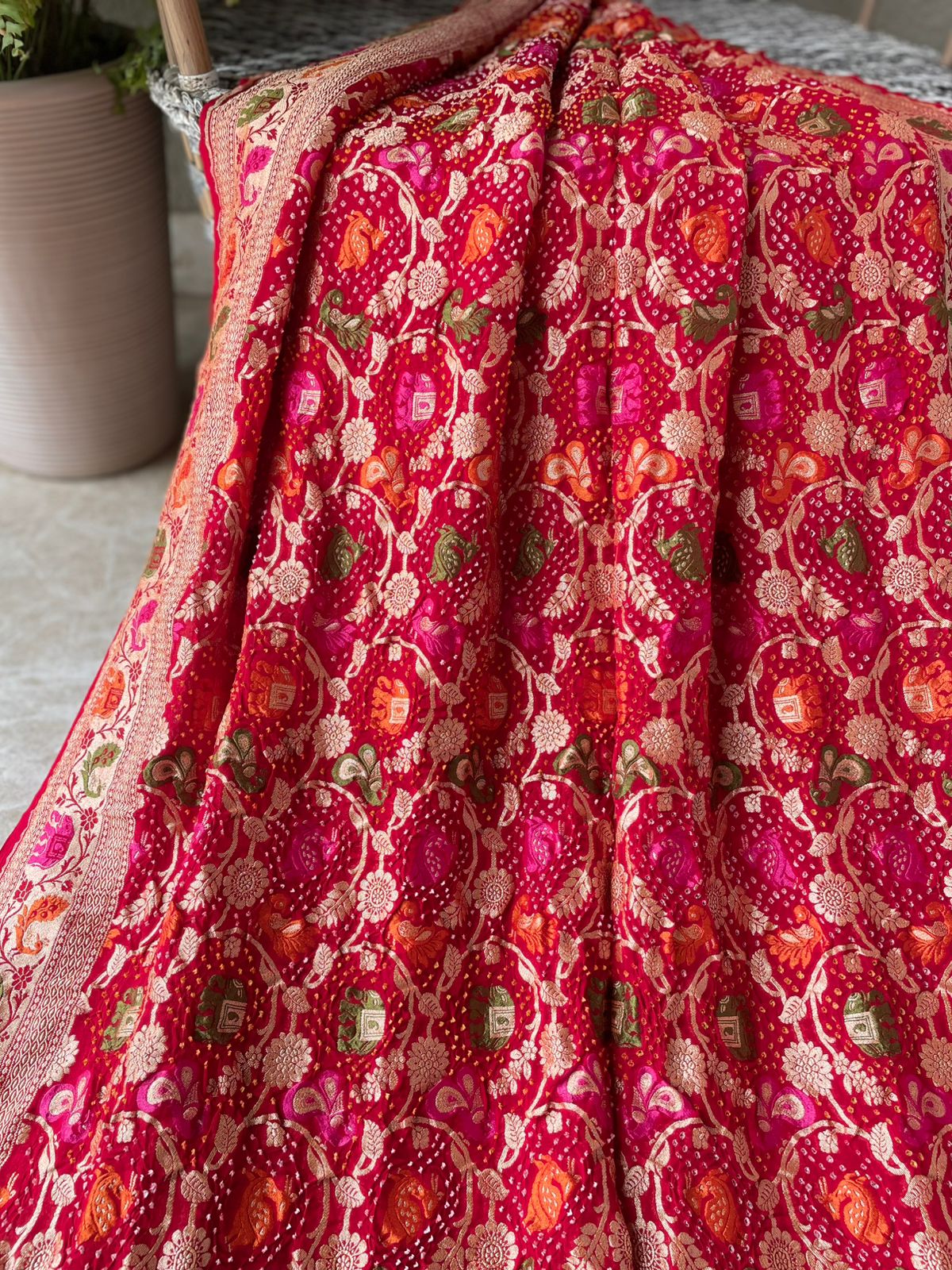 Rohini - A Rising Star Meenakari Motif Saree