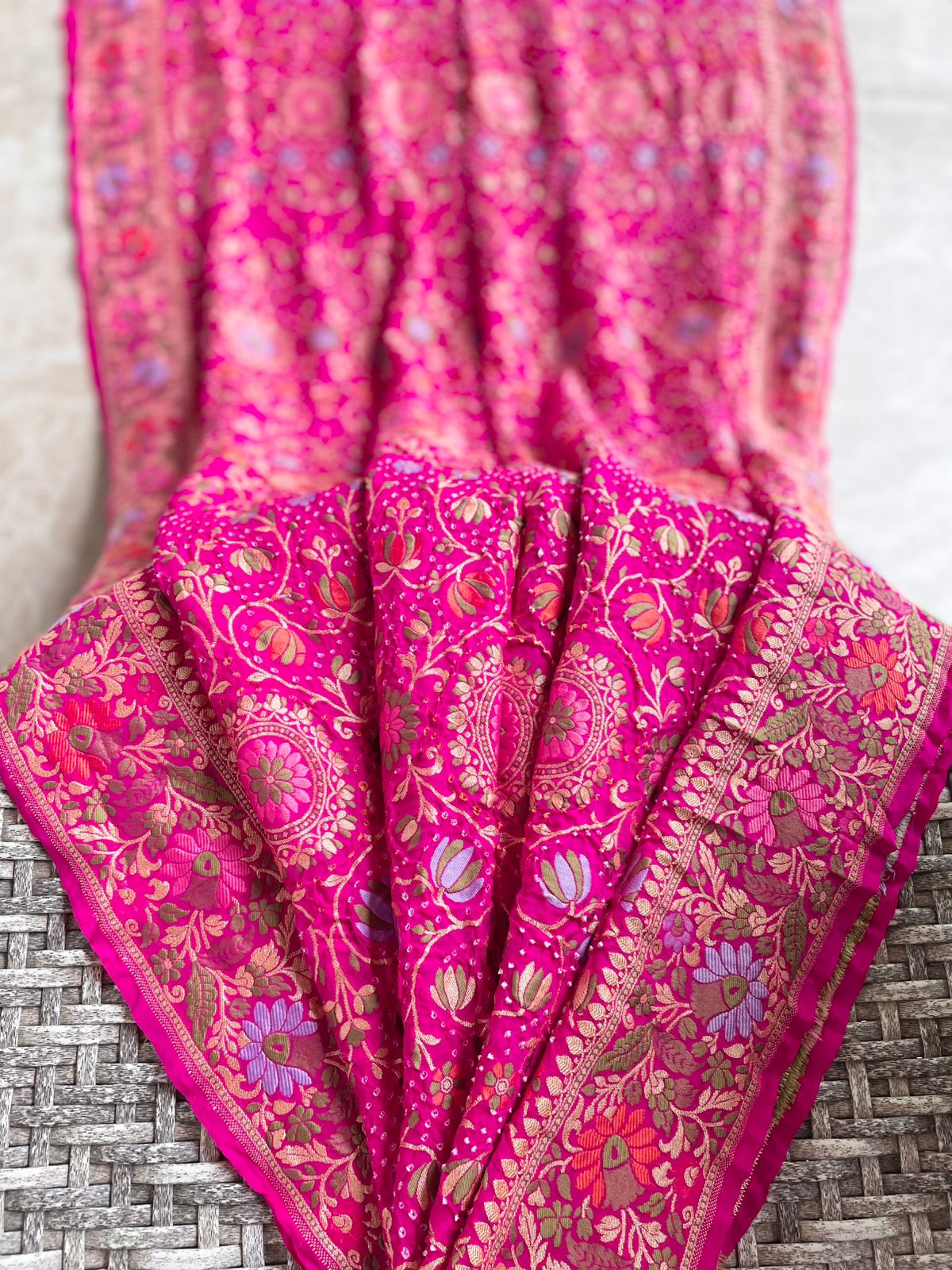 Yukti - Solution Meenakari Motif Saree