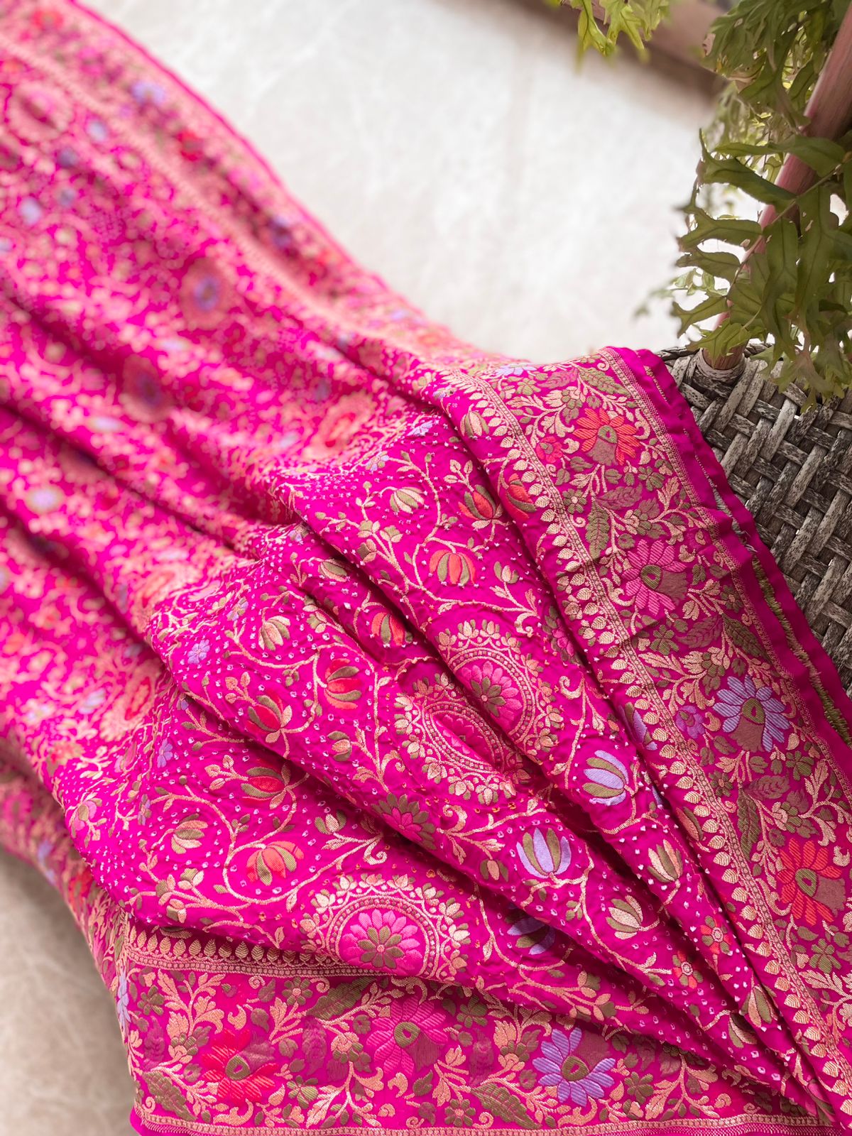 Yukti - Solution Meenakari Motif Saree