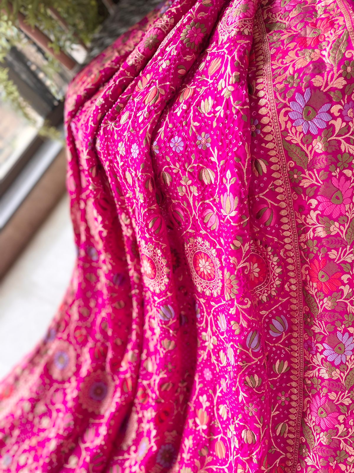 Yukti - Solution Meenakari Motif Saree