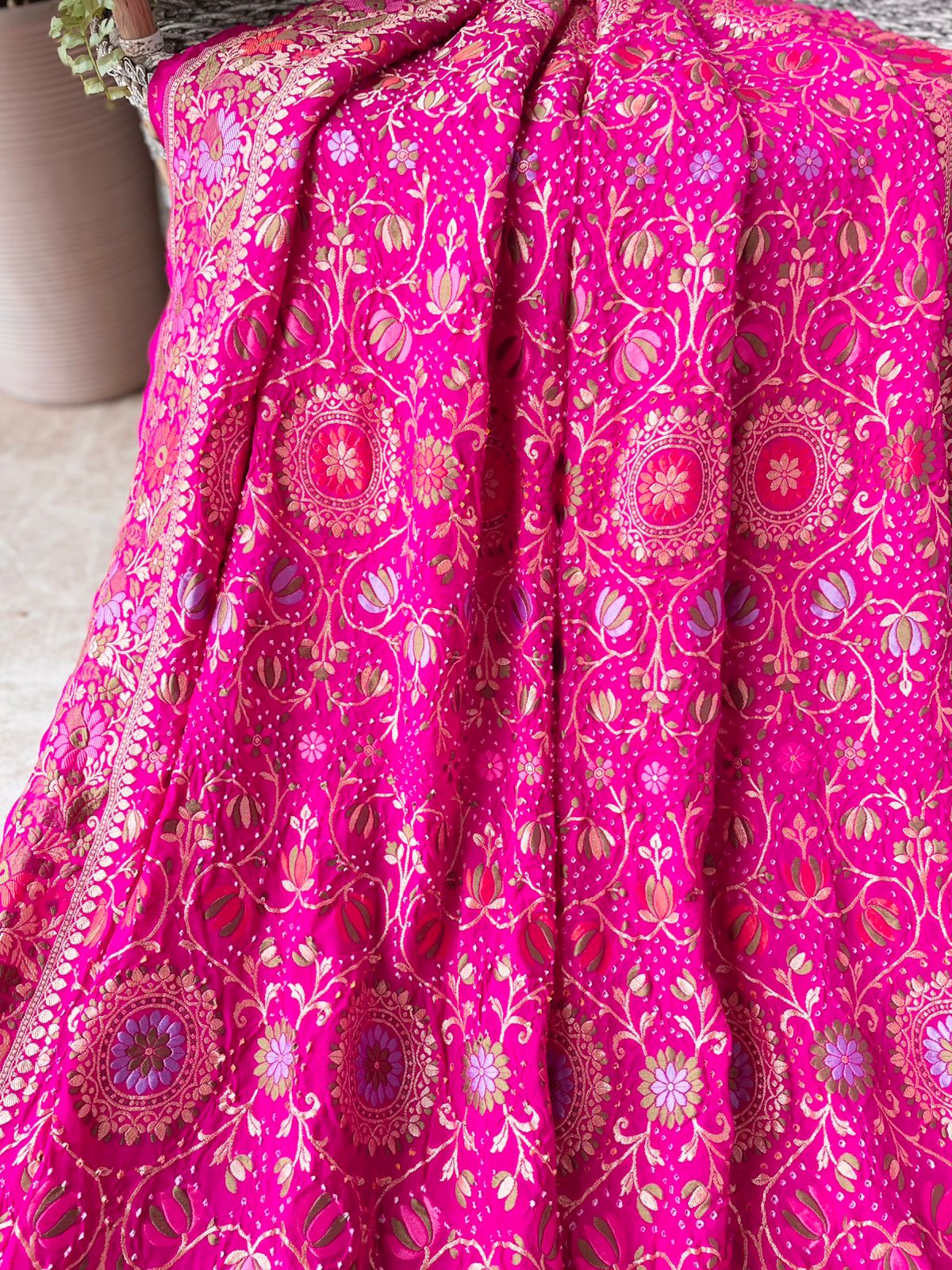 Yukti - Solution Meenakari Motif Saree