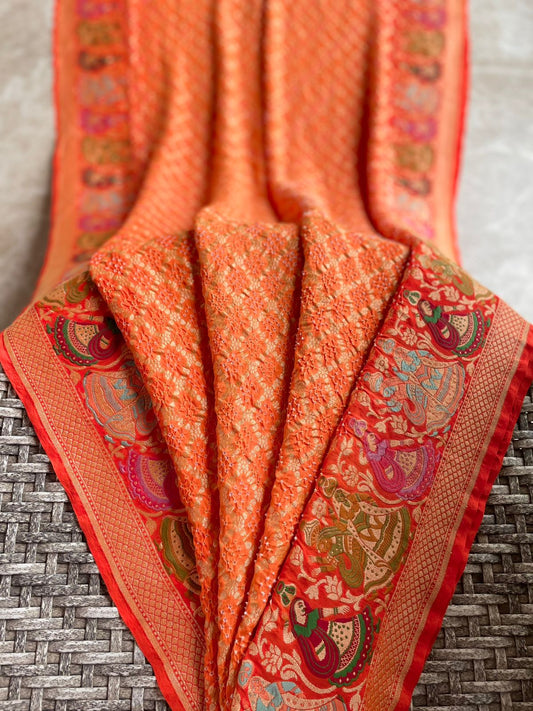 Tamanna - Blissful Wish Meenakari Motif Saree