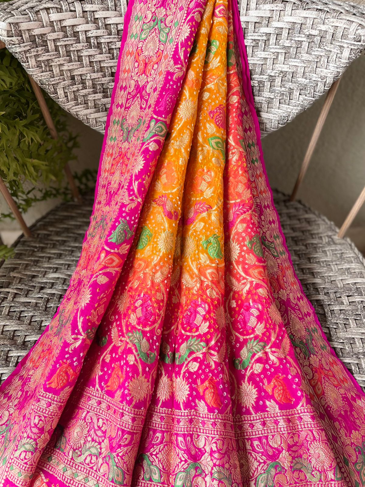 Ikshita - The Visible One Meenakari Motif Dupatta