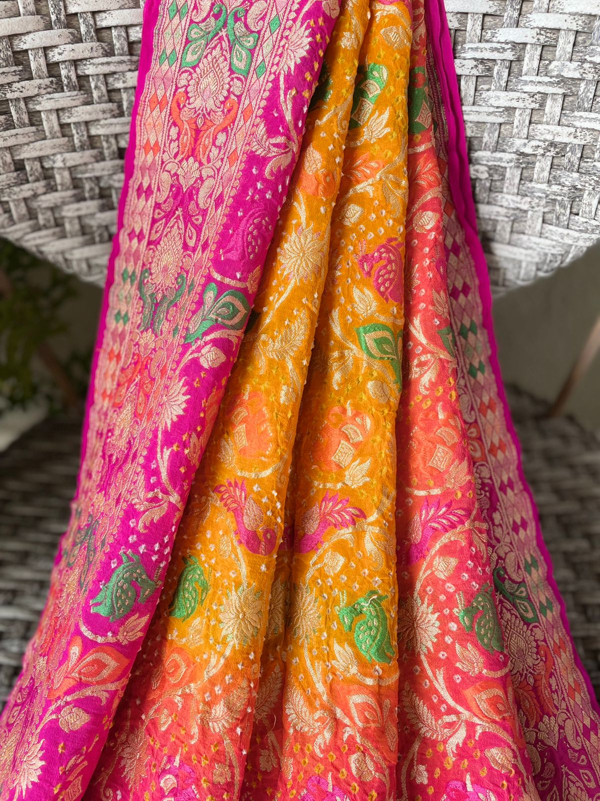 Ikshita - The Visible One Meenakari Motif Dupatta
