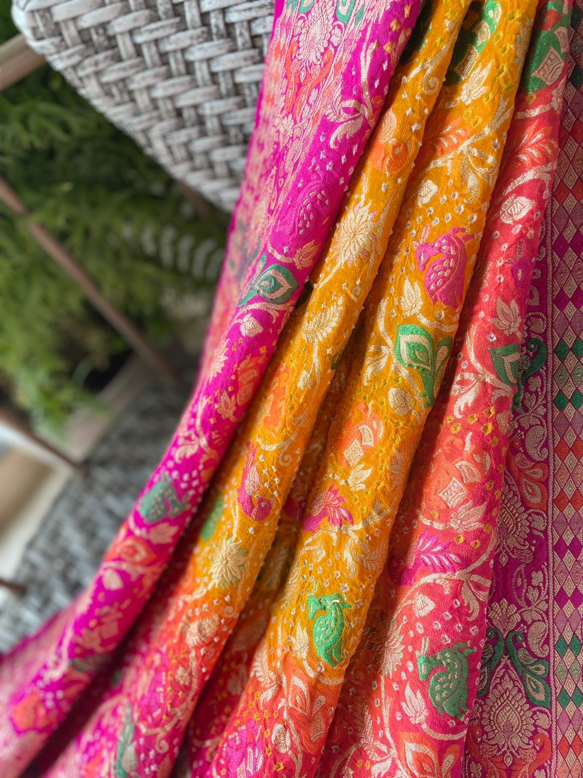 Ikshita - The Visible One Meenakari Motif Dupatta