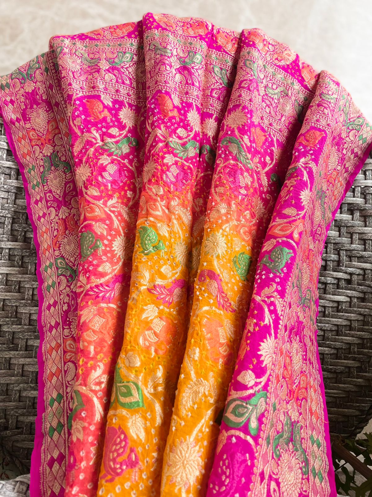 Ikshita - The Visible One Meenakari Motif Dupatta