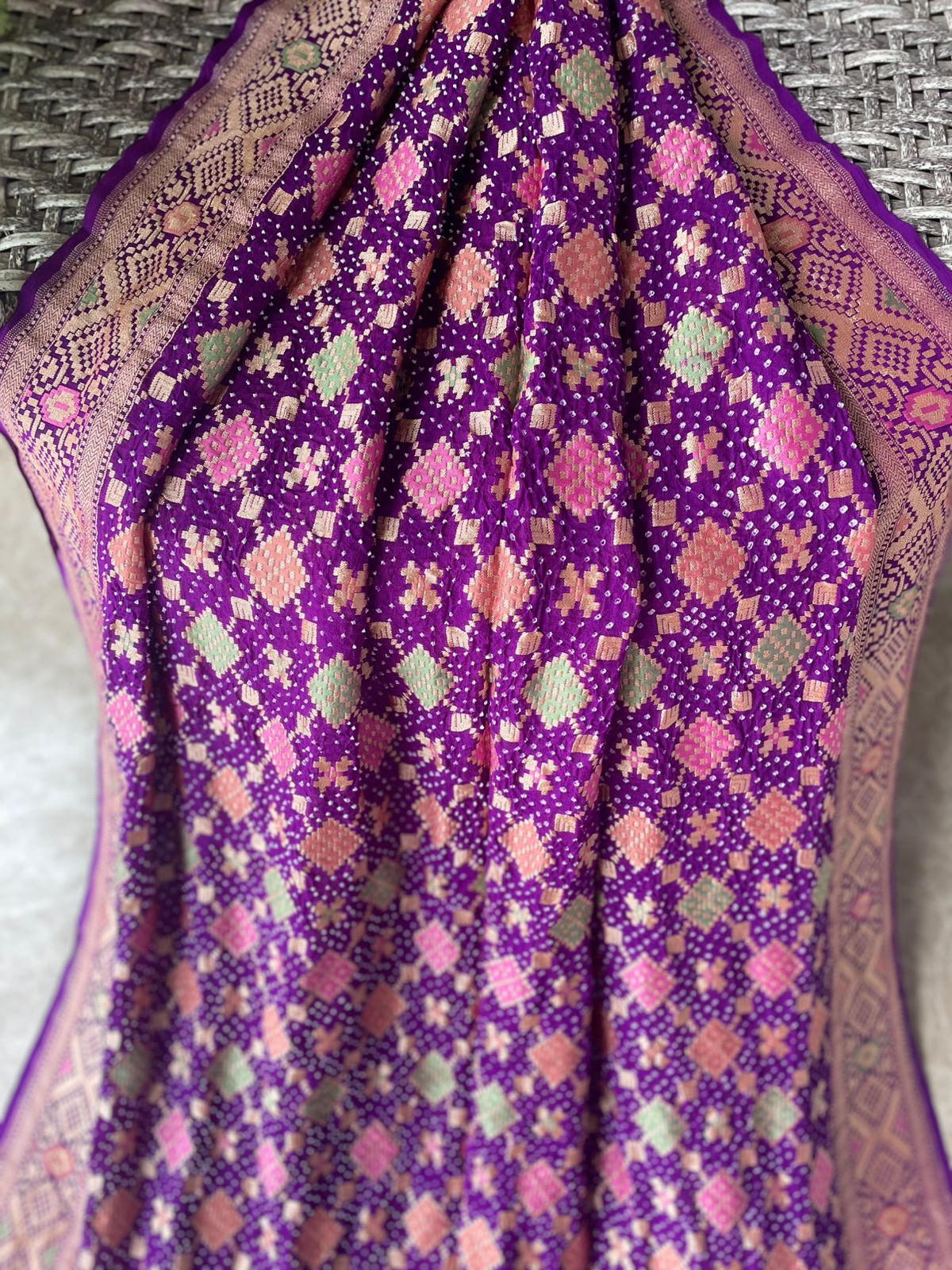 Raagini - A melody Meenakari Saree