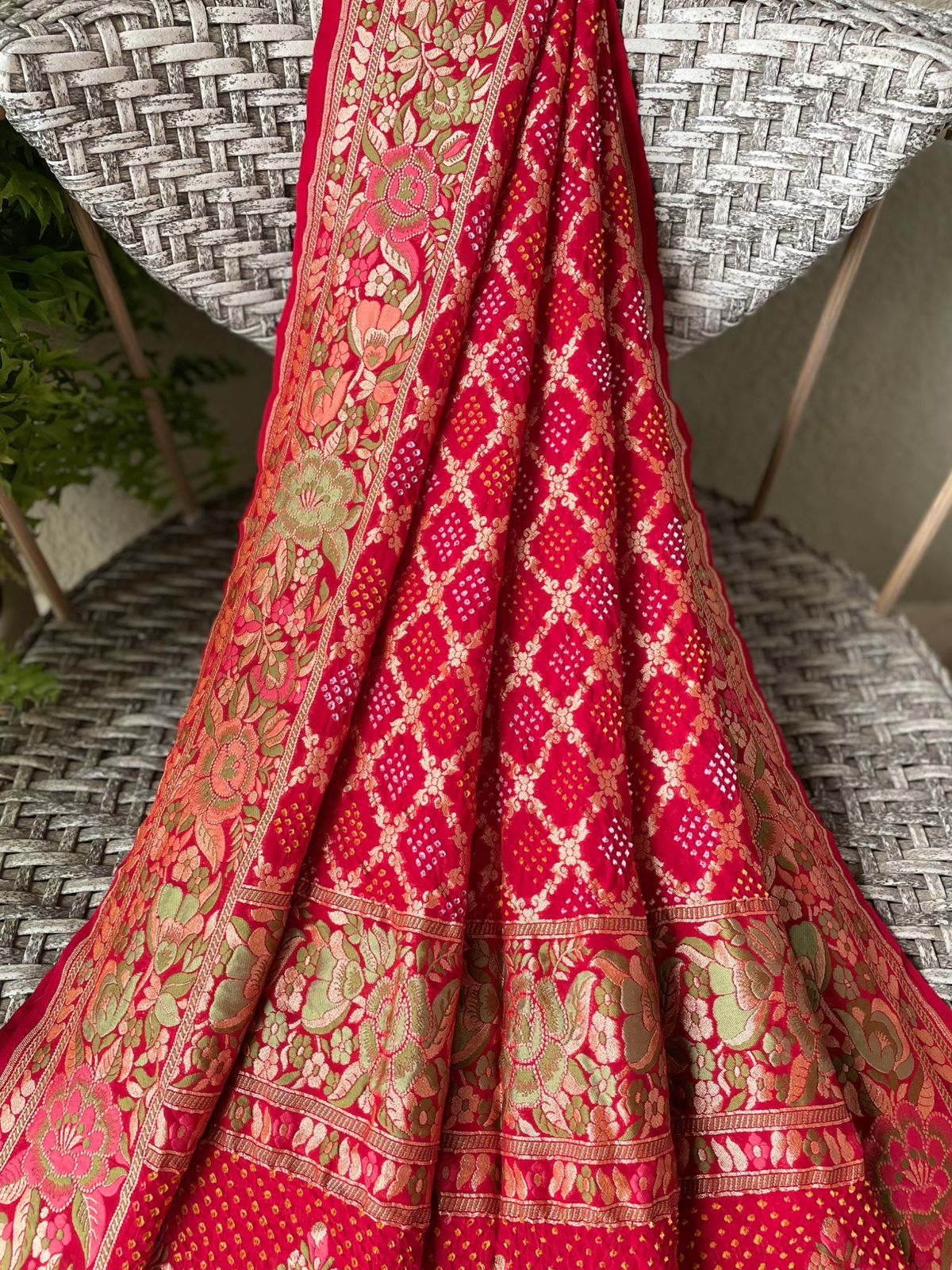 Ananya - Unique Meenakari Motif Dupatta
