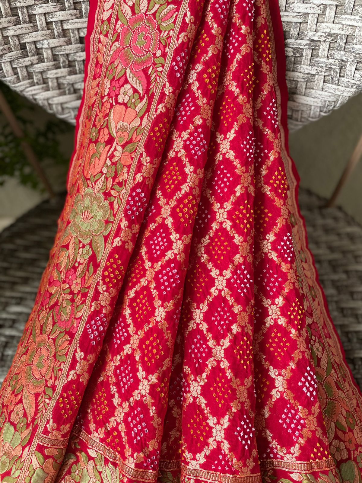Ananya - Unique Meenakari Motif Dupatta