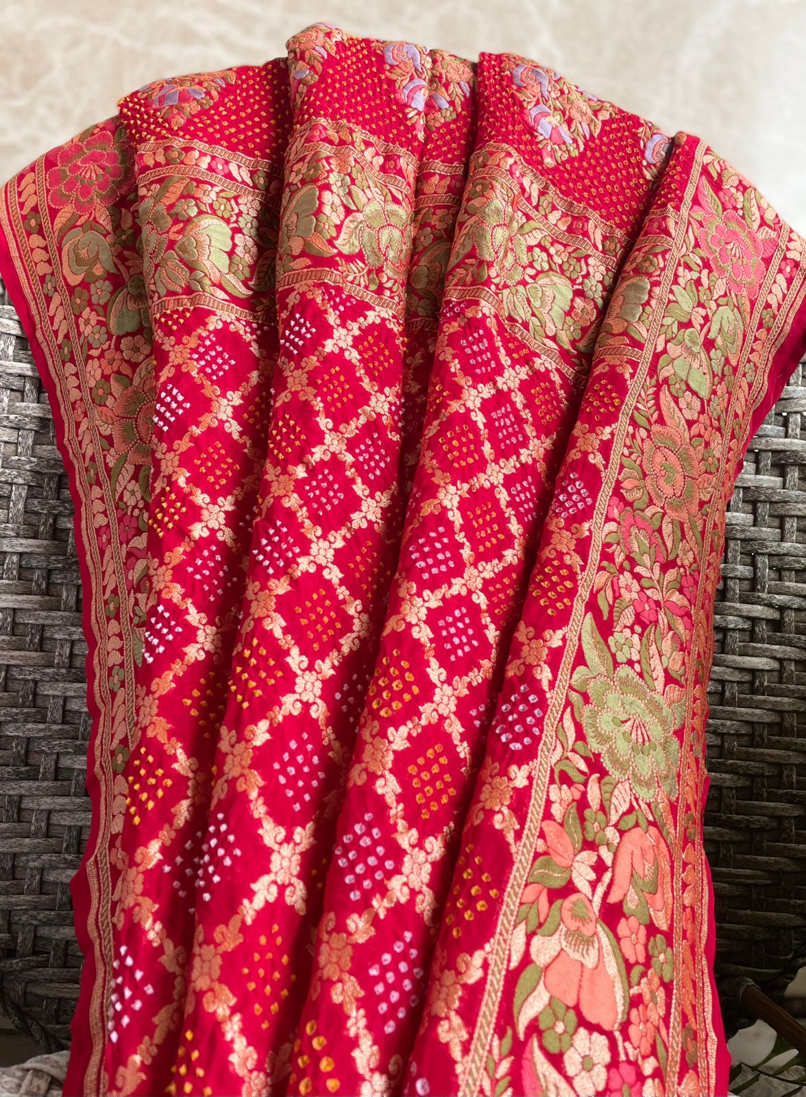 Ananya - Unique Meenakari Motif Dupatta