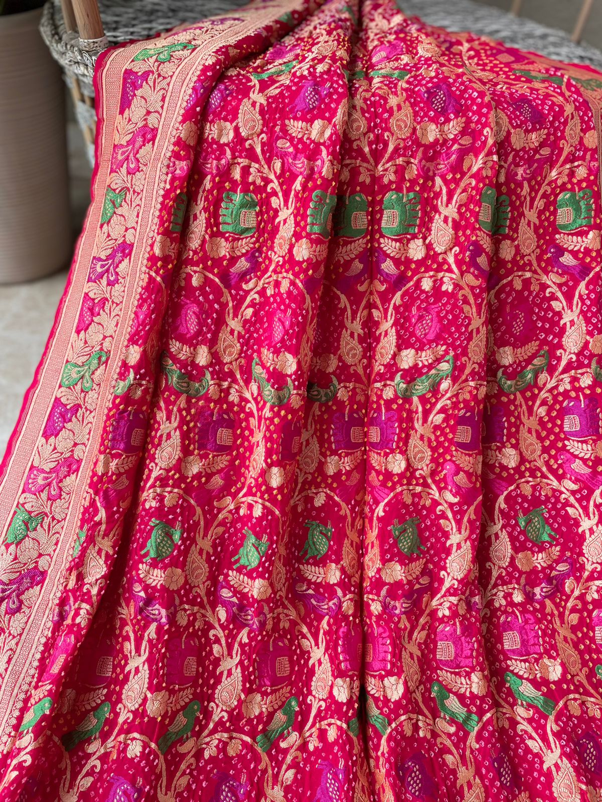 Yashika - Glory Meenakari Motif Saree