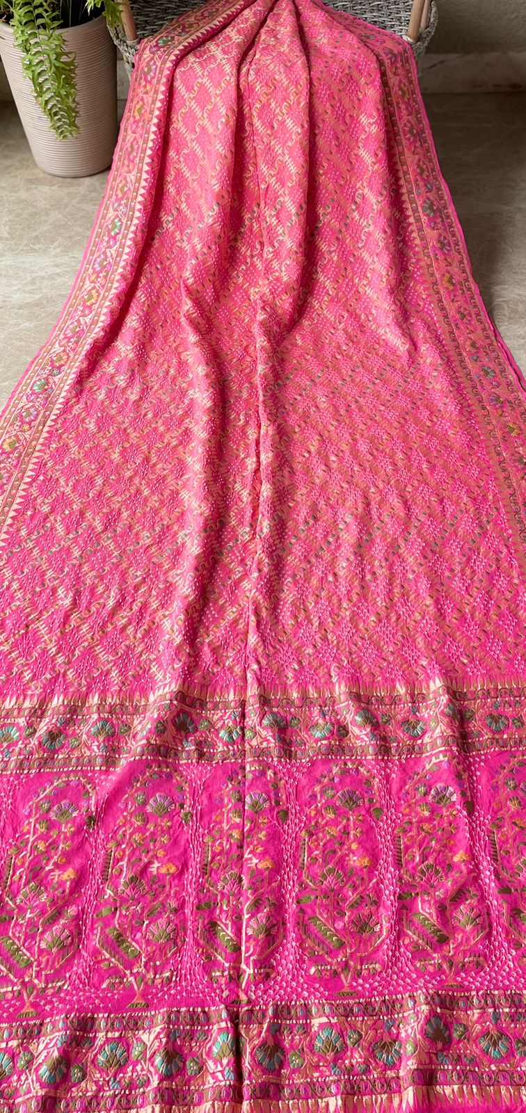 Dhwani - Sounds of Symphony Meenakari Motif Saree