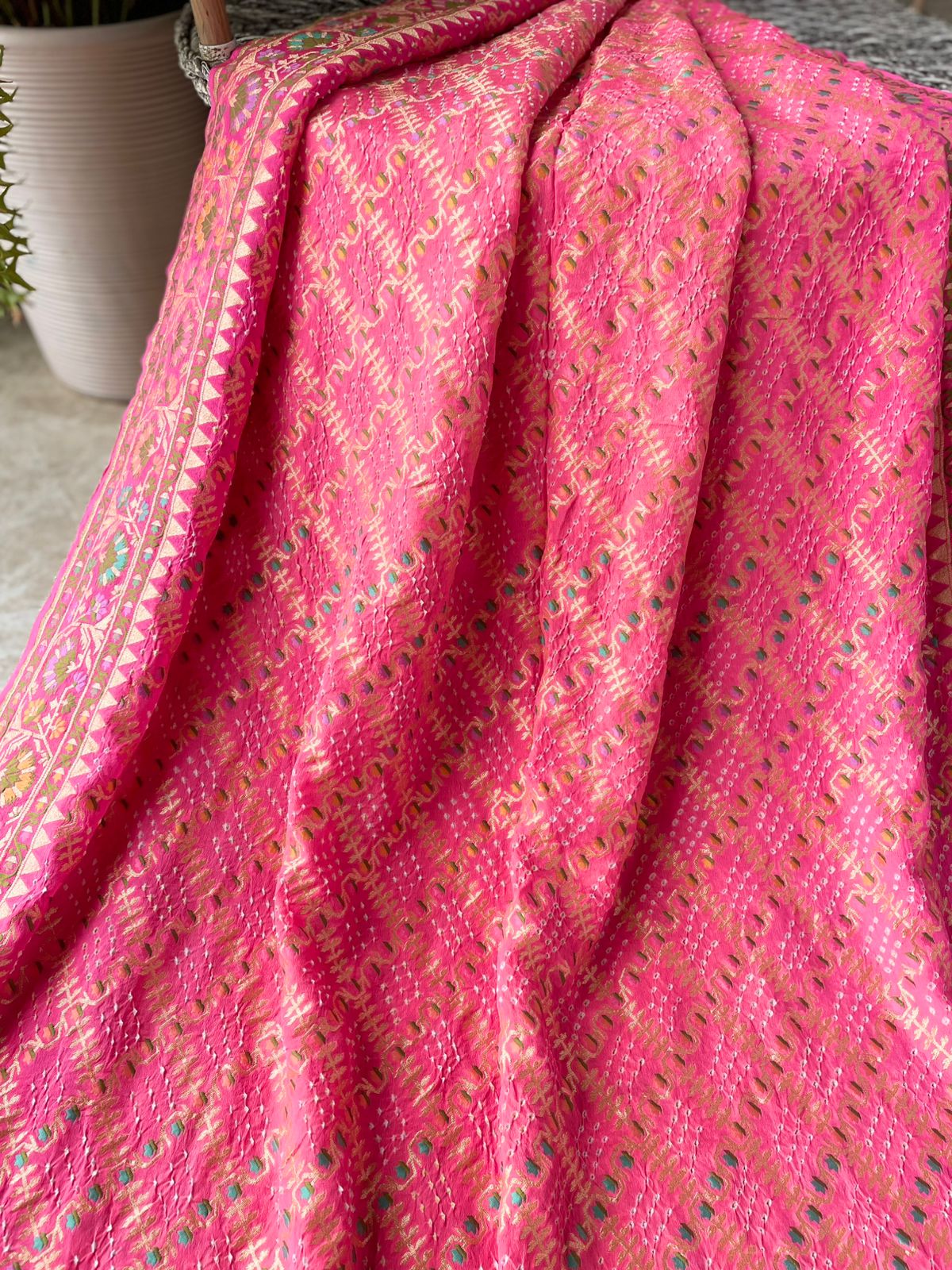 Dhwani - Sounds of Symphony Meenakari Motif Saree