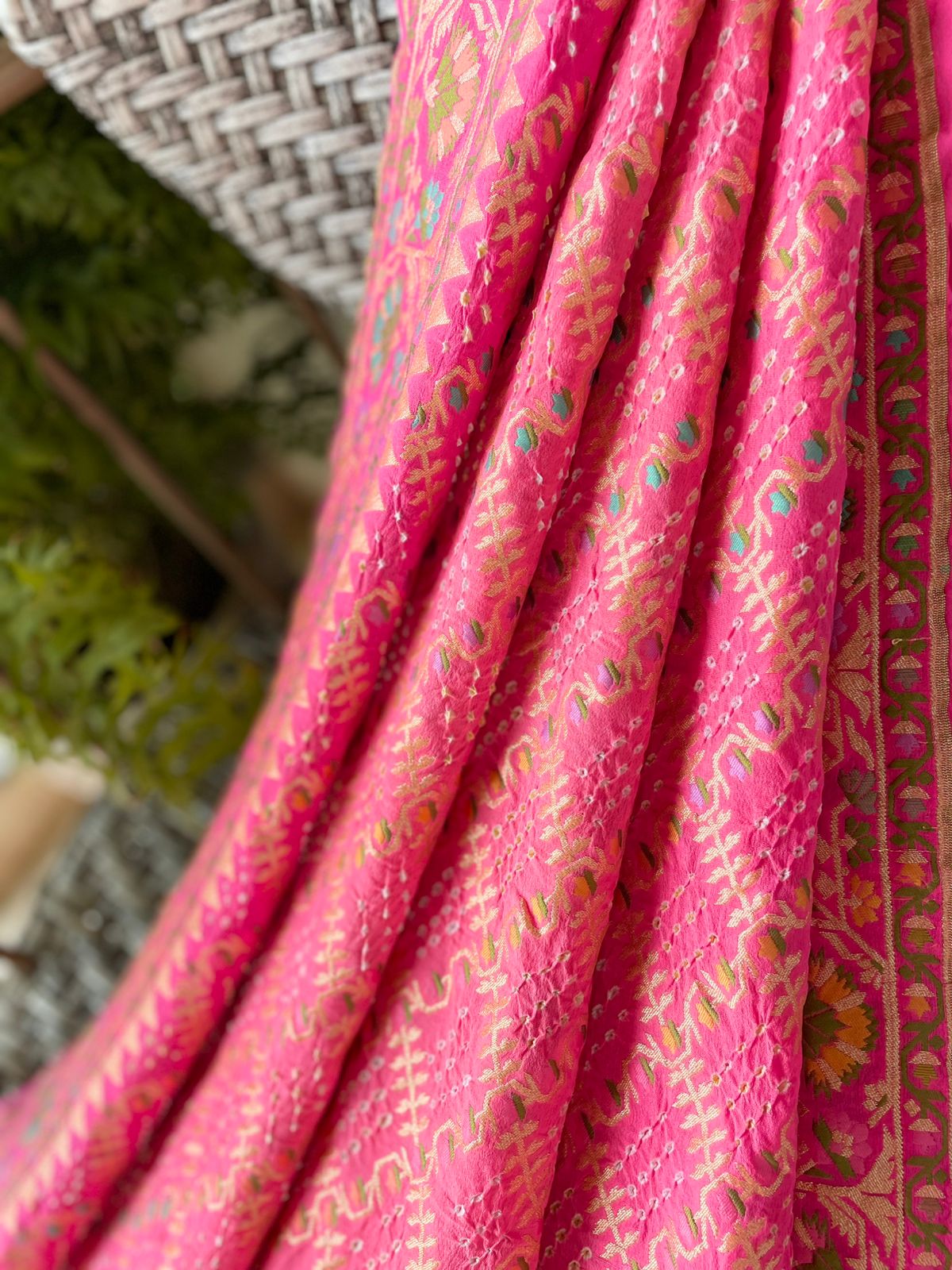 Dhwani - Sounds of Symphony Meenakari Motif Saree