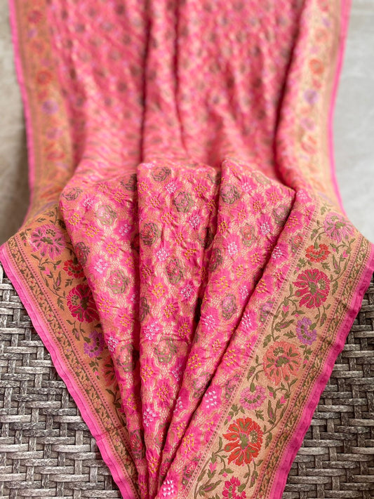 Aarna - A Beautiful Stream Meenakari Motif Saree