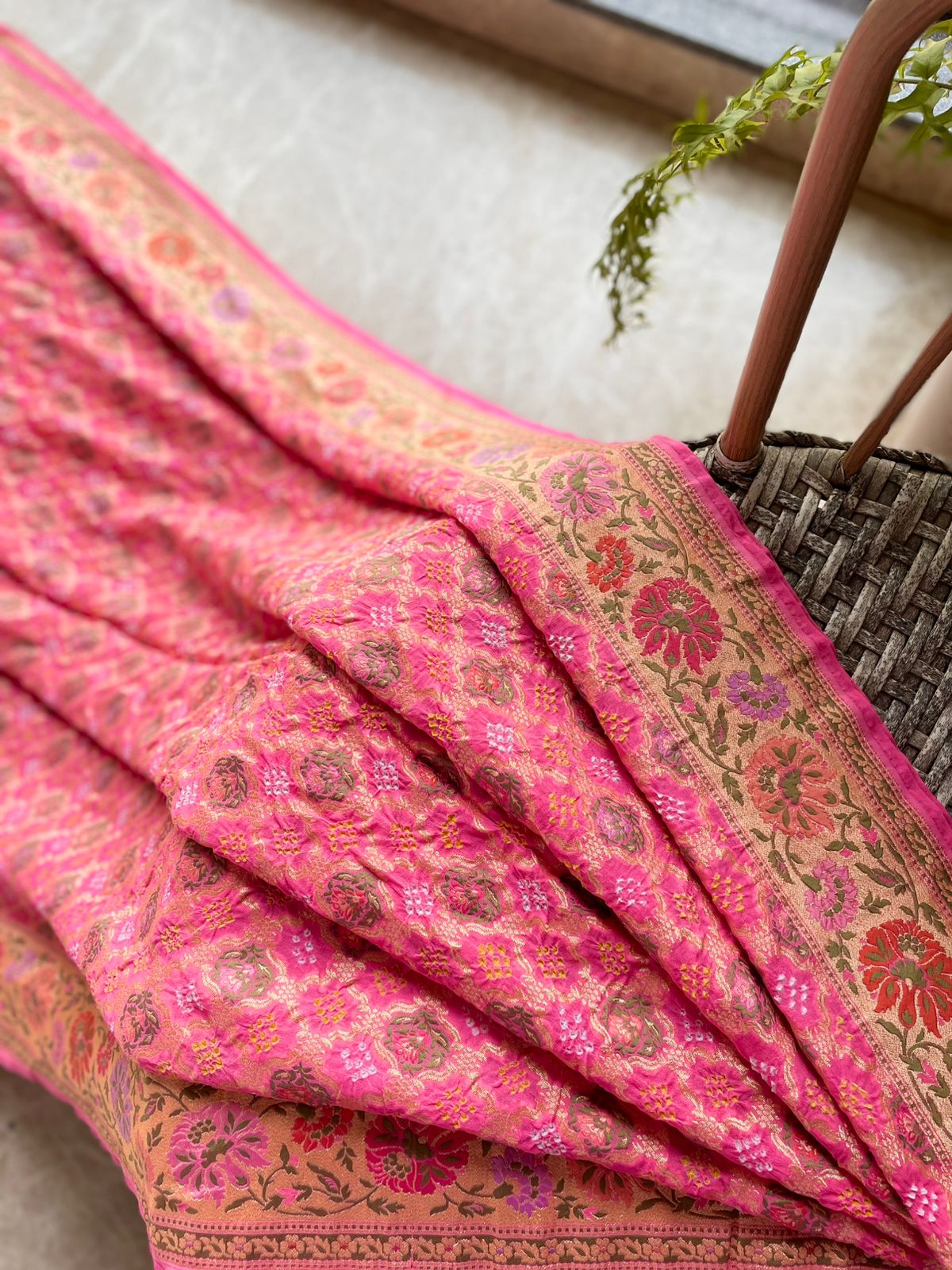 Aarna - A Beautiful Stream Meenakari Motif Saree