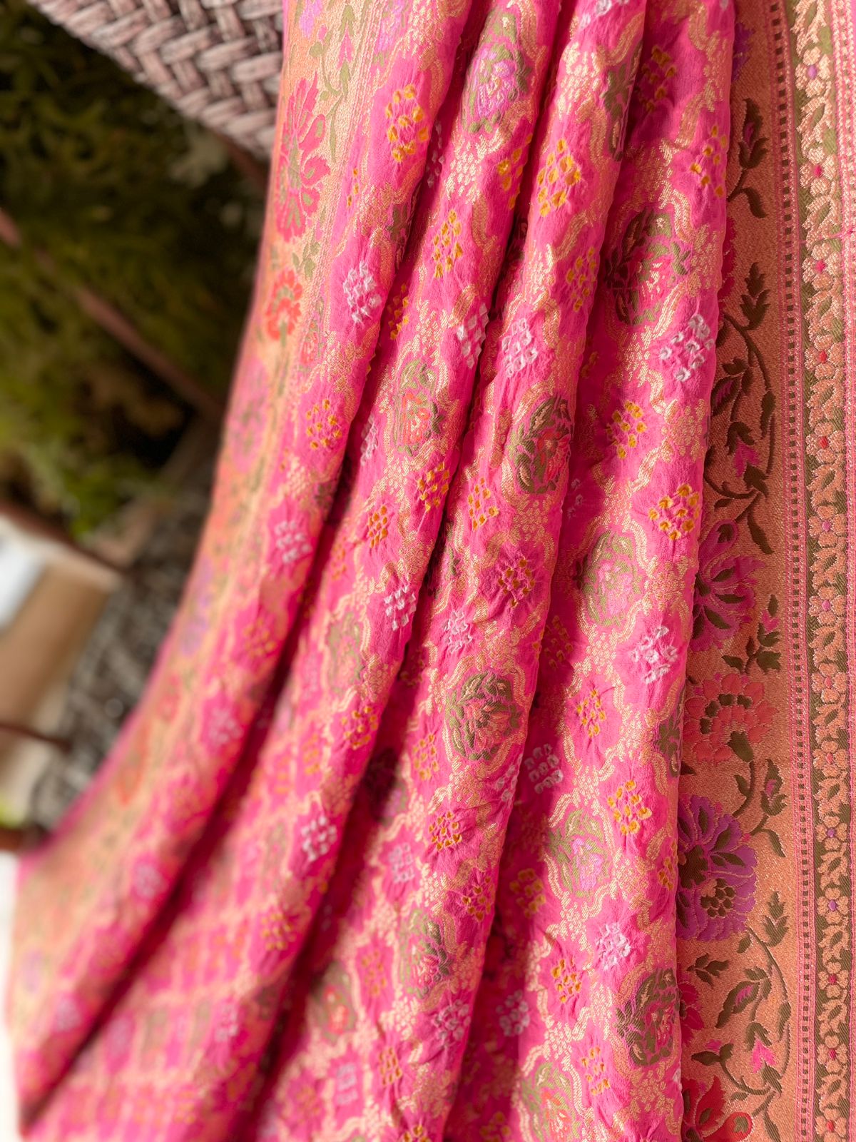 Aarna - A Beautiful Stream Meenakari Motif Saree