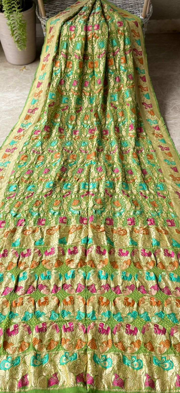 Meher - Benevolence of Divinity Meenakari Motif Saree