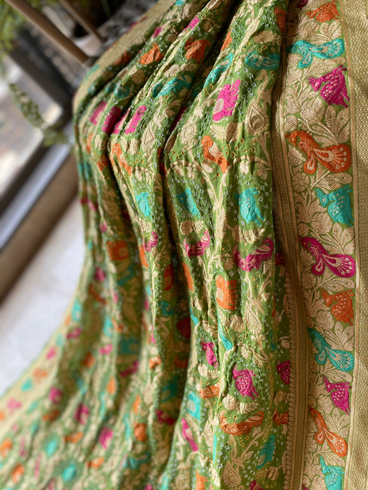 Meher - Benevolence of Divinity Meenakari Motif Saree