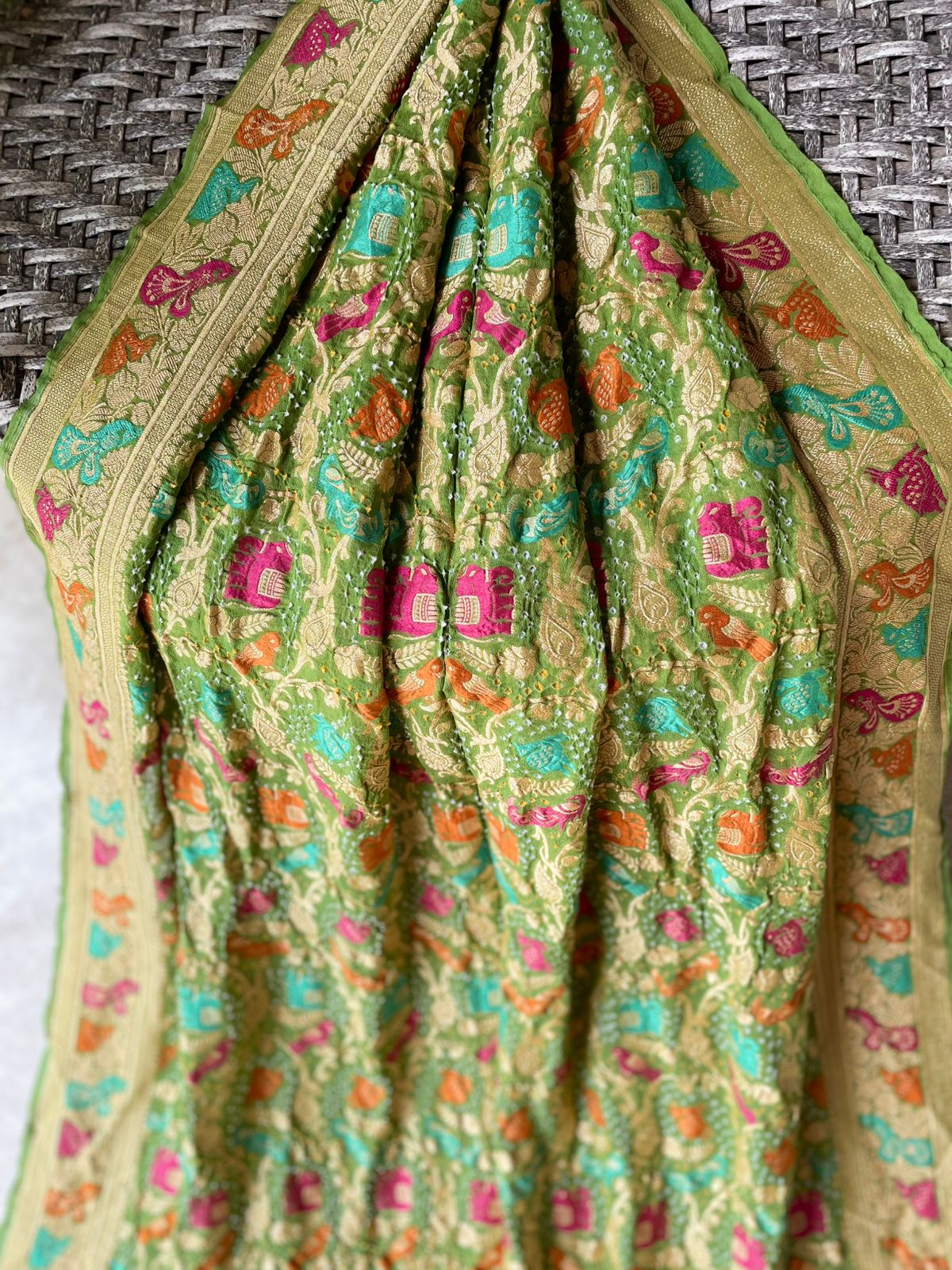 Meher - Benevolence of Divinity Meenakari Motif Saree