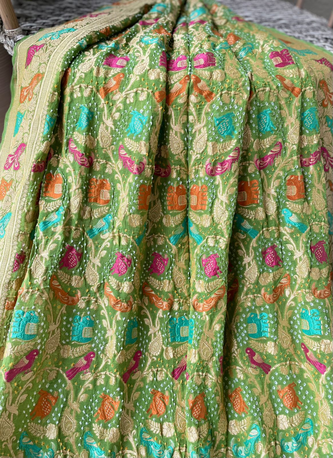 Meher - Benevolence of Divinity Meenakari Motif Saree