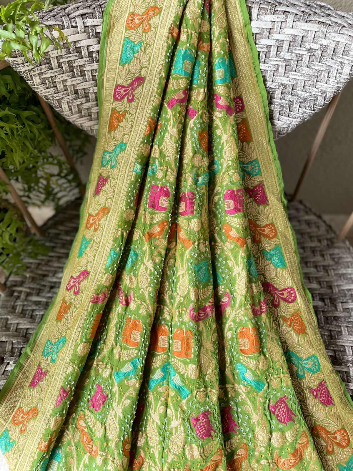 Meher - Benevolence of Divinity Meenakari Motif Saree