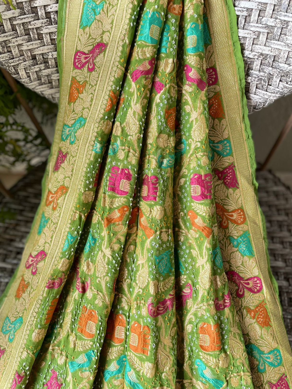 Meher - Benevolence of Divinity Meenakari Motif Saree