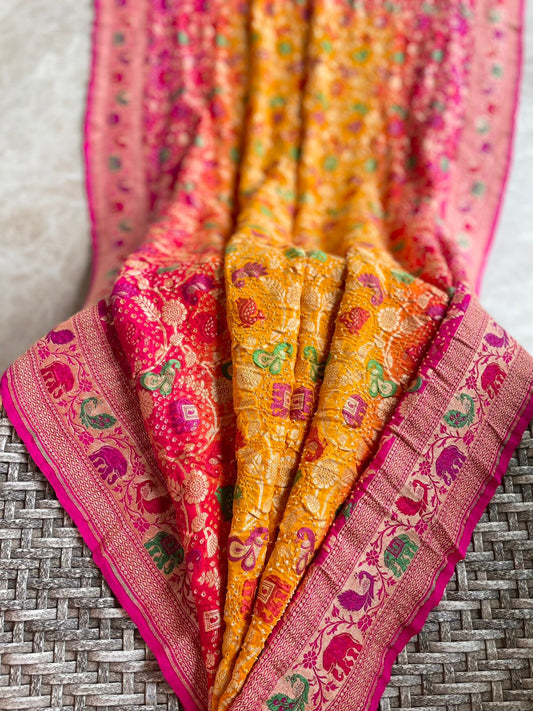 Lata - A Vine Meenakari Motif Saree
