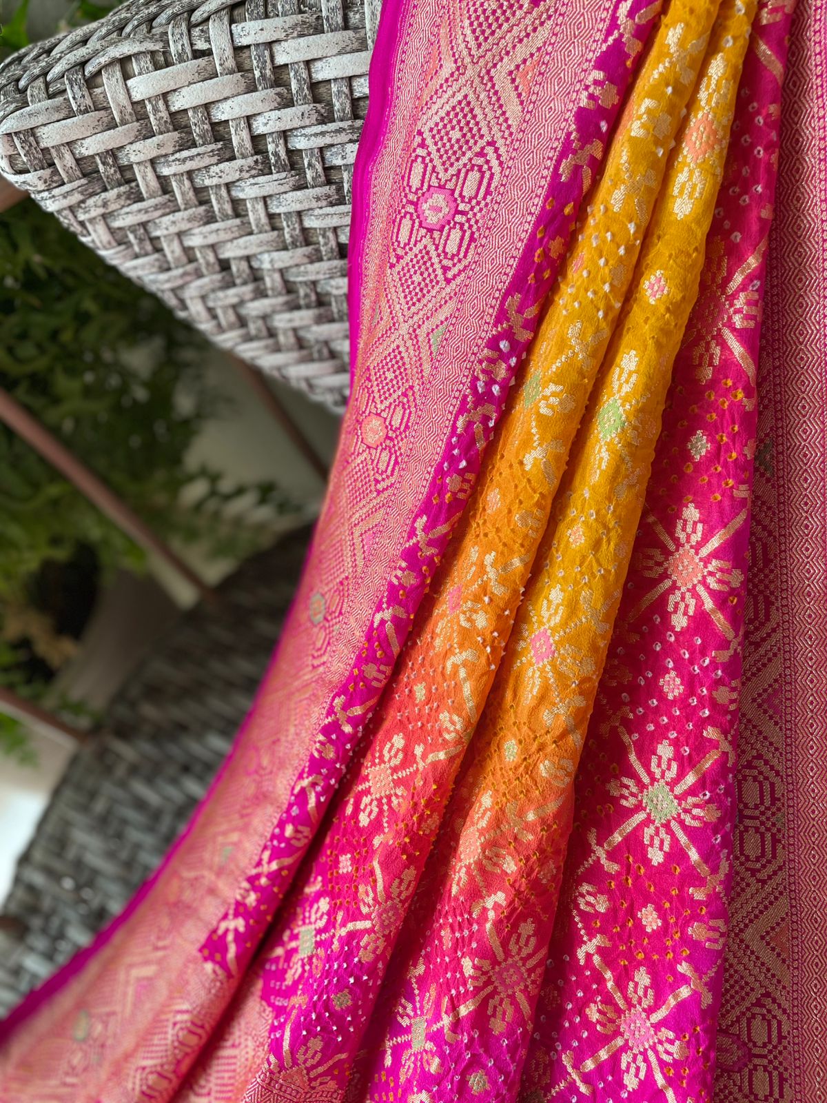 Siya - Hindu Goddess Sita Meenakari Dupatta