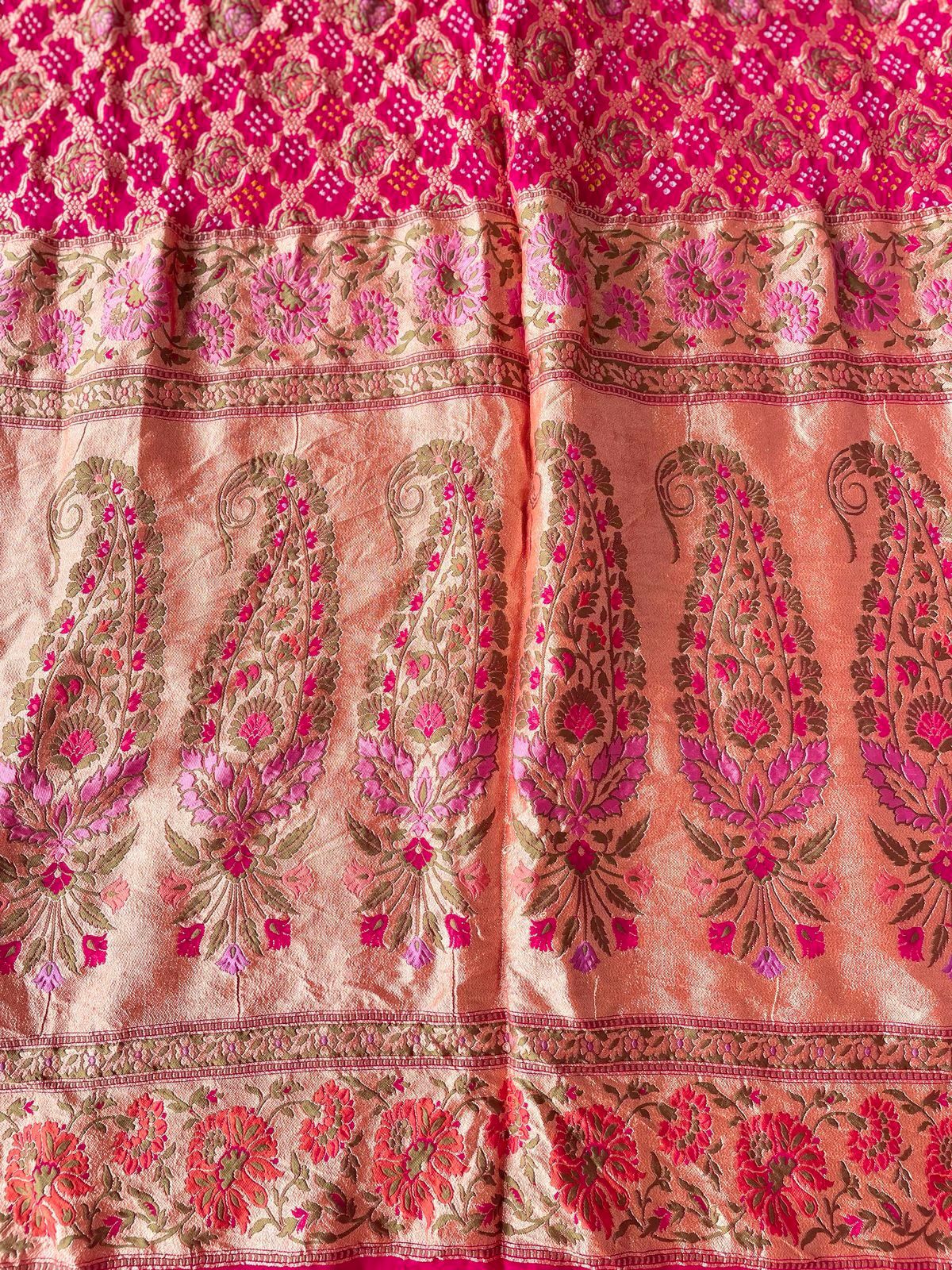 Shriya - An auspicious woman Meenakari Motif Saree