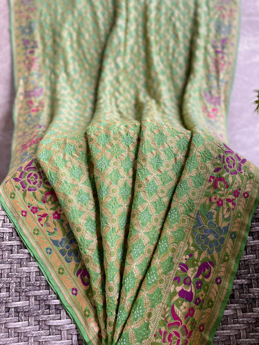 Krisha - The Divine Soul Meenakari Motif Saree