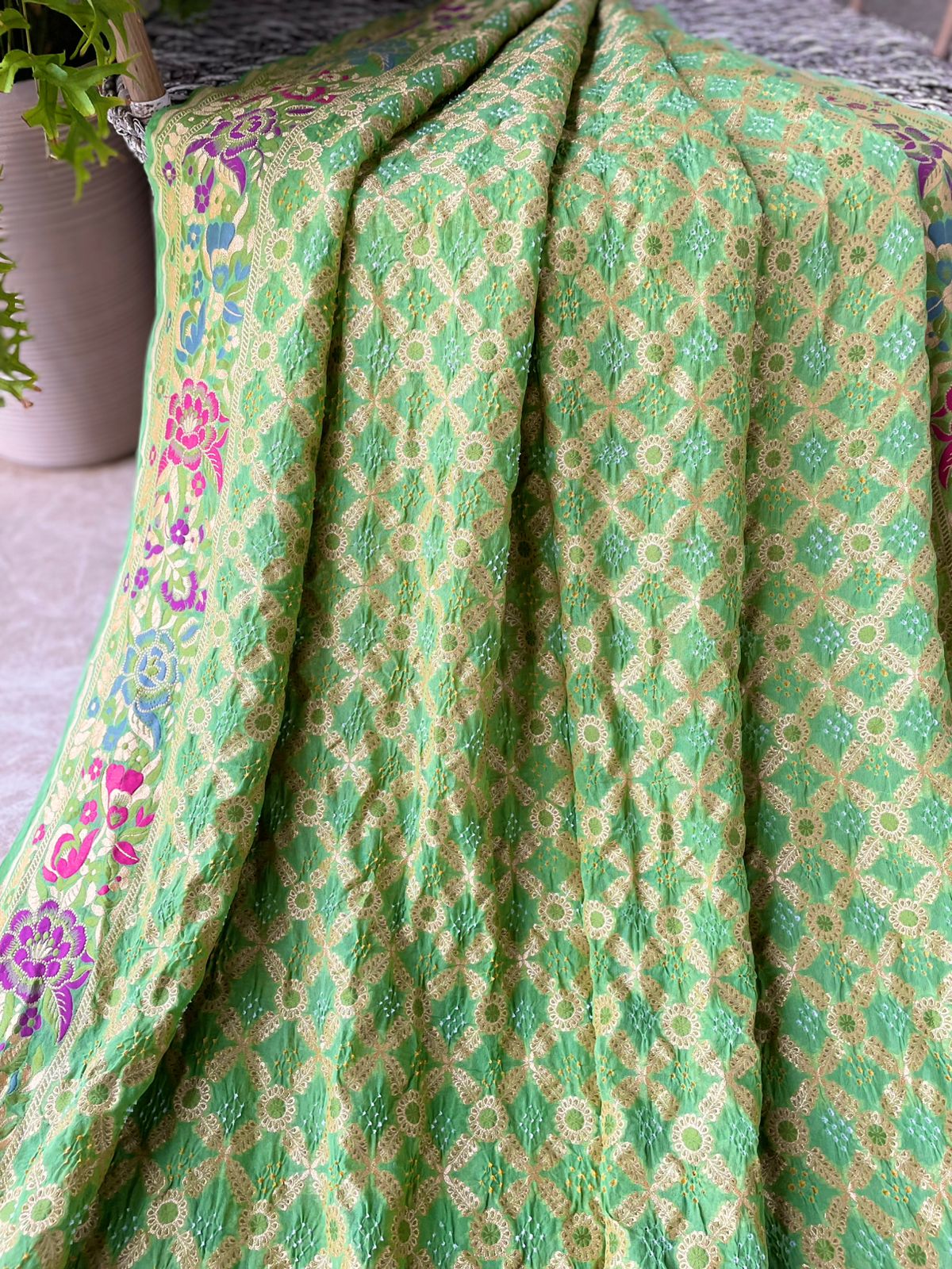 Krisha - The Divine Soul Meenakari Motif Saree