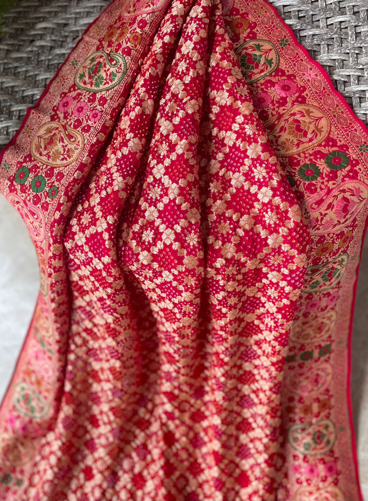 Raani Sa - The Respectful Queen Meenakari Motif Saree