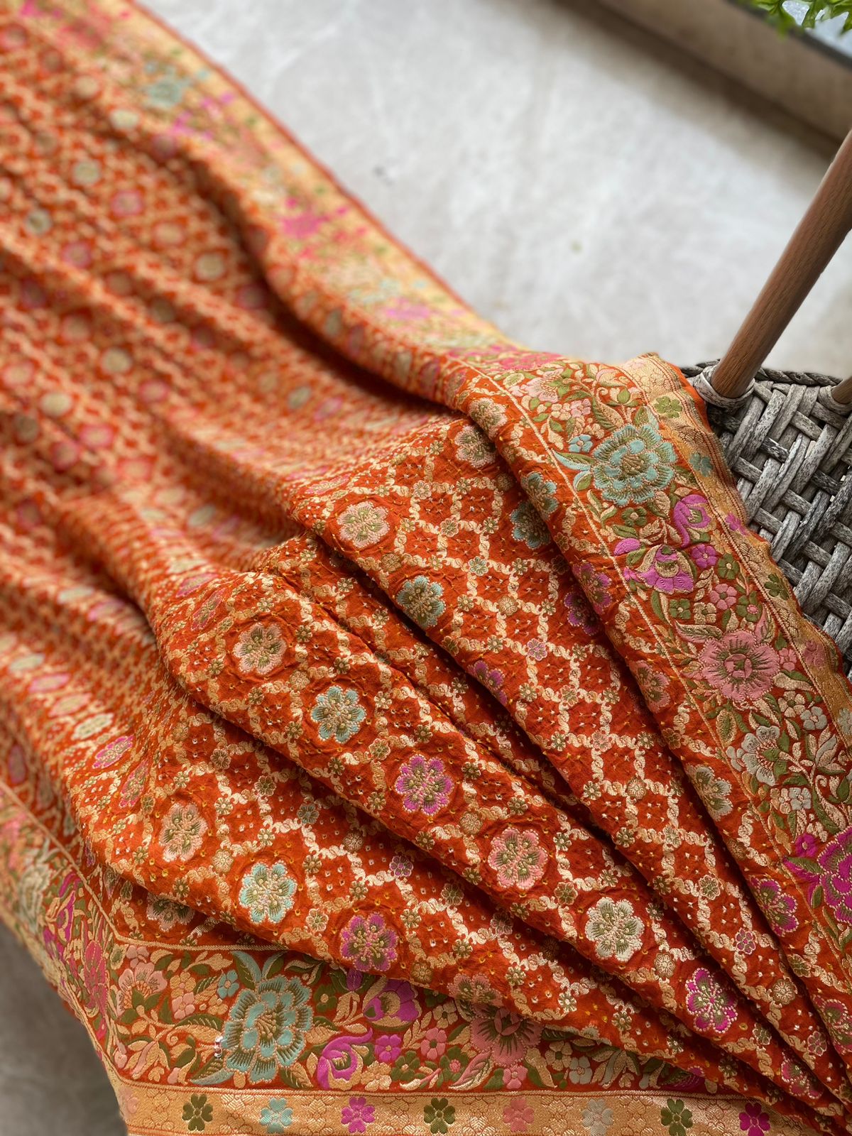 Ritija - Courageous Meenakari Motif Saree