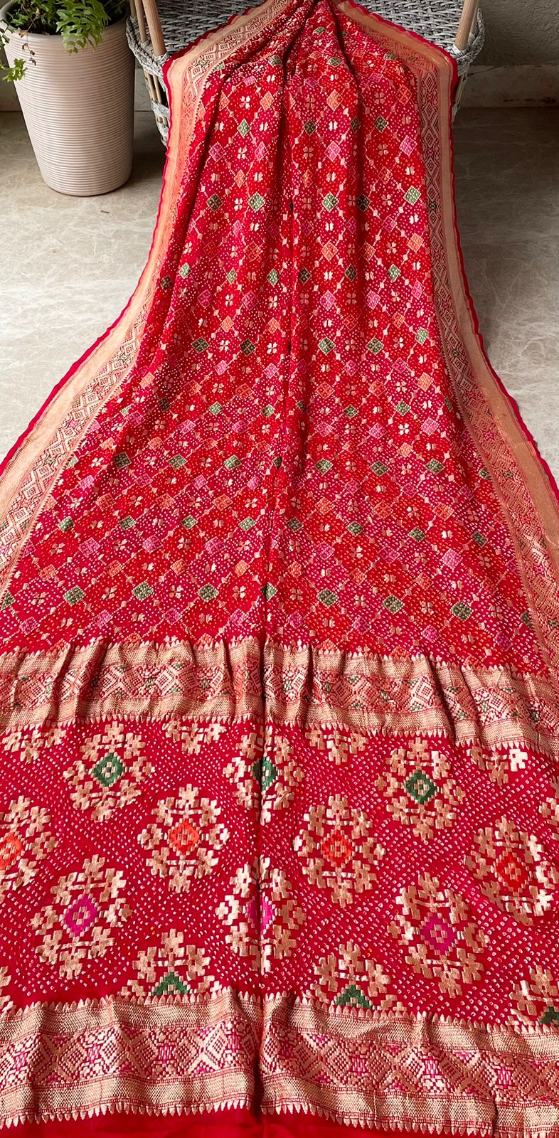 Vishakha - A Nakshatra or Constellation Meenakari Saree