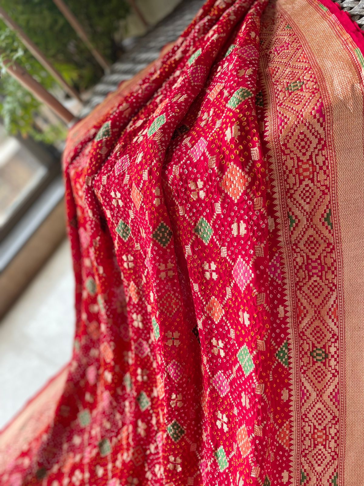 Vishakha - A Nakshatra or Constellation Meenakari Saree