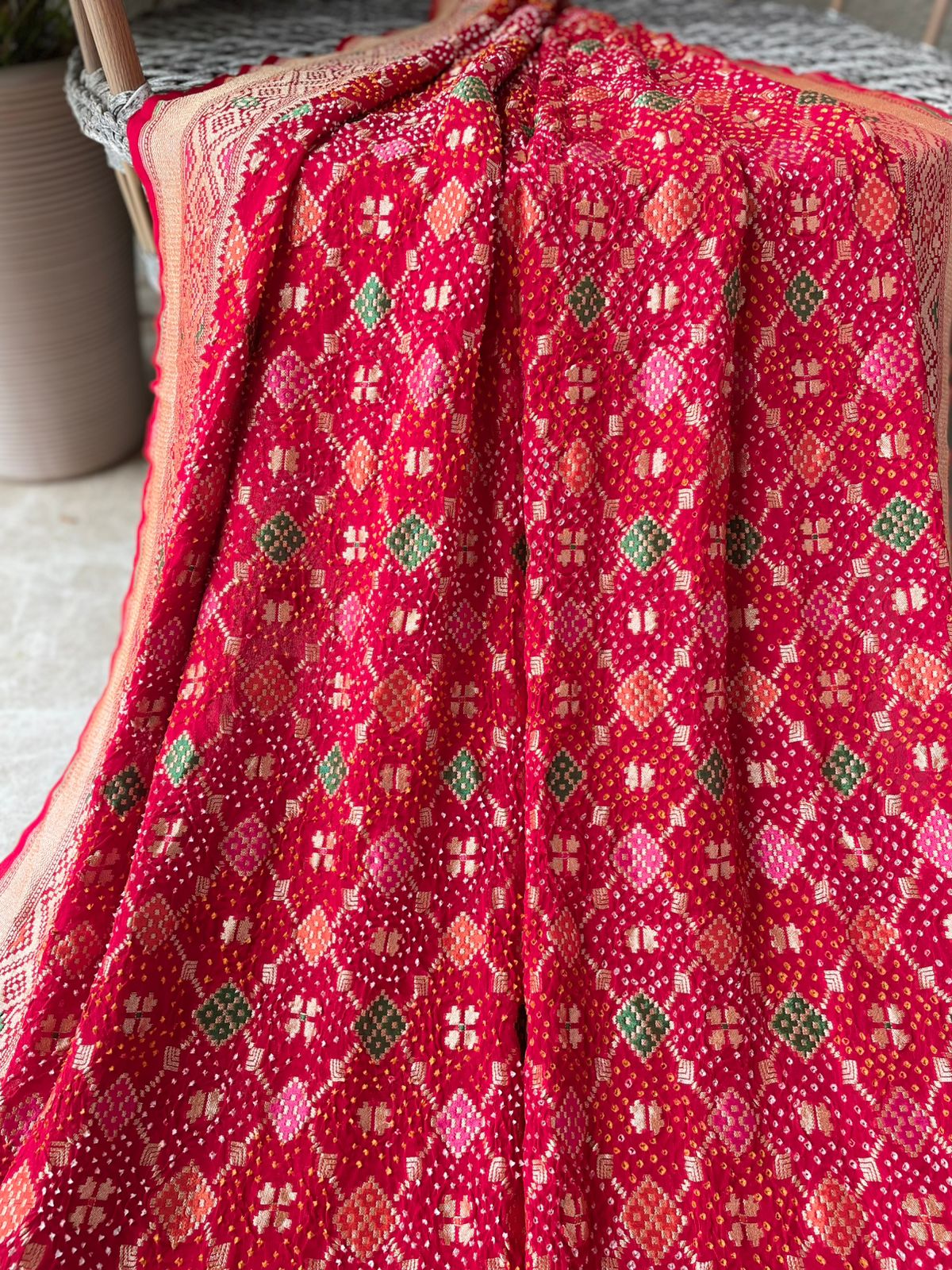Vishakha - A Nakshatra or Constellation Meenakari Saree
