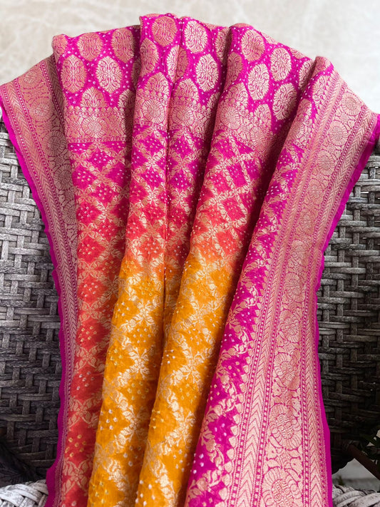 Gulab - Pink Rose Elegance Dupatta