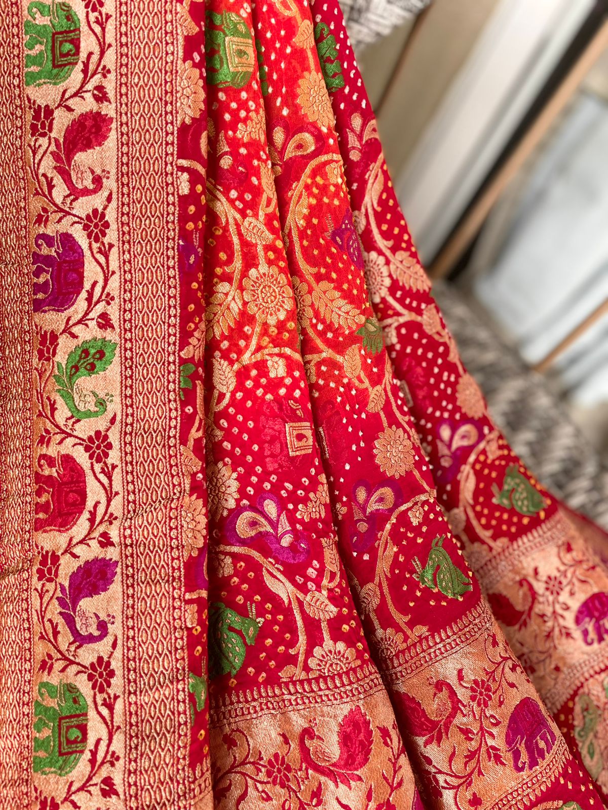 Abha - Luminous beauty Meenakari Motif Dupatta