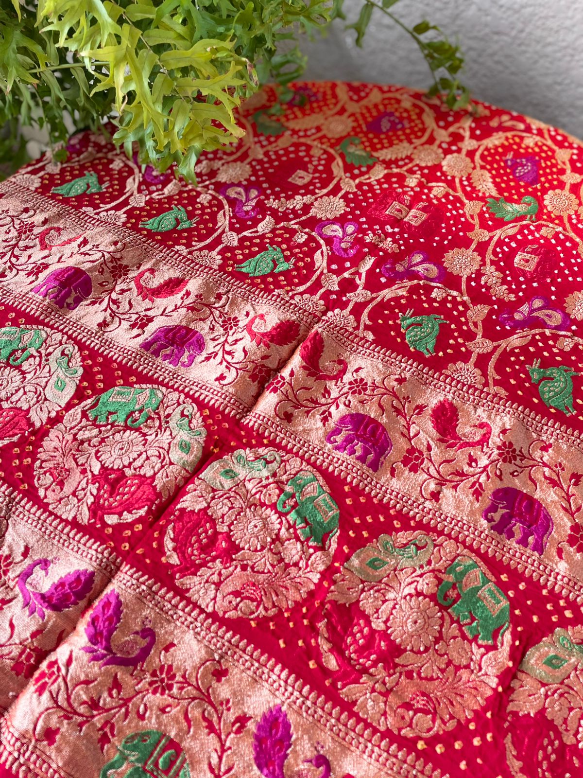 Abha - Luminous beauty Meenakari Motif Dupatta