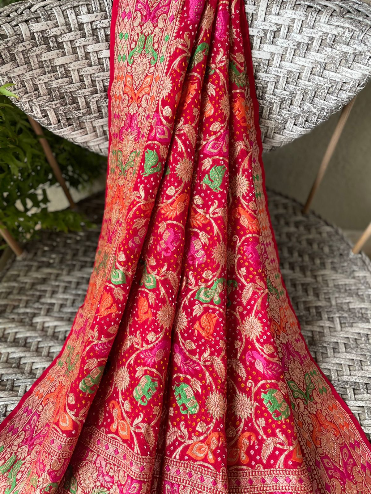 Bhumika - Mother Earth Meenakari Motif Dupatta