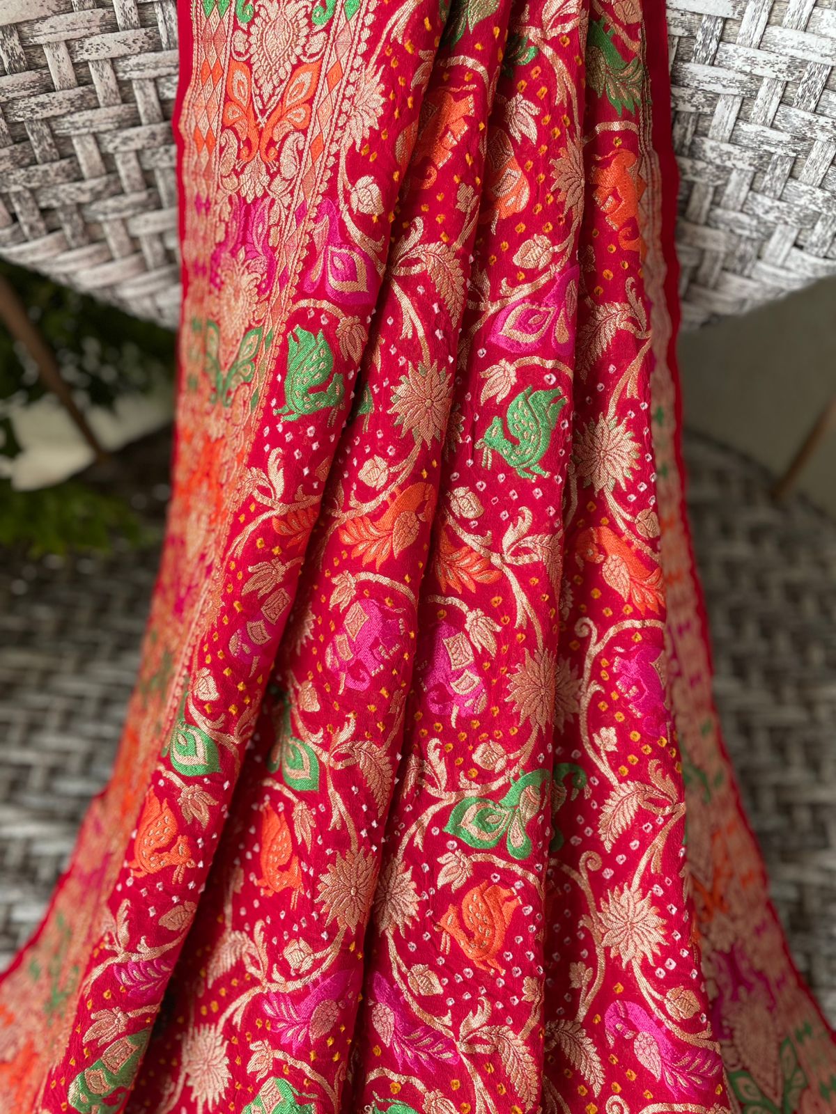 Bhumika - Mother Earth Meenakari Motif Dupatta