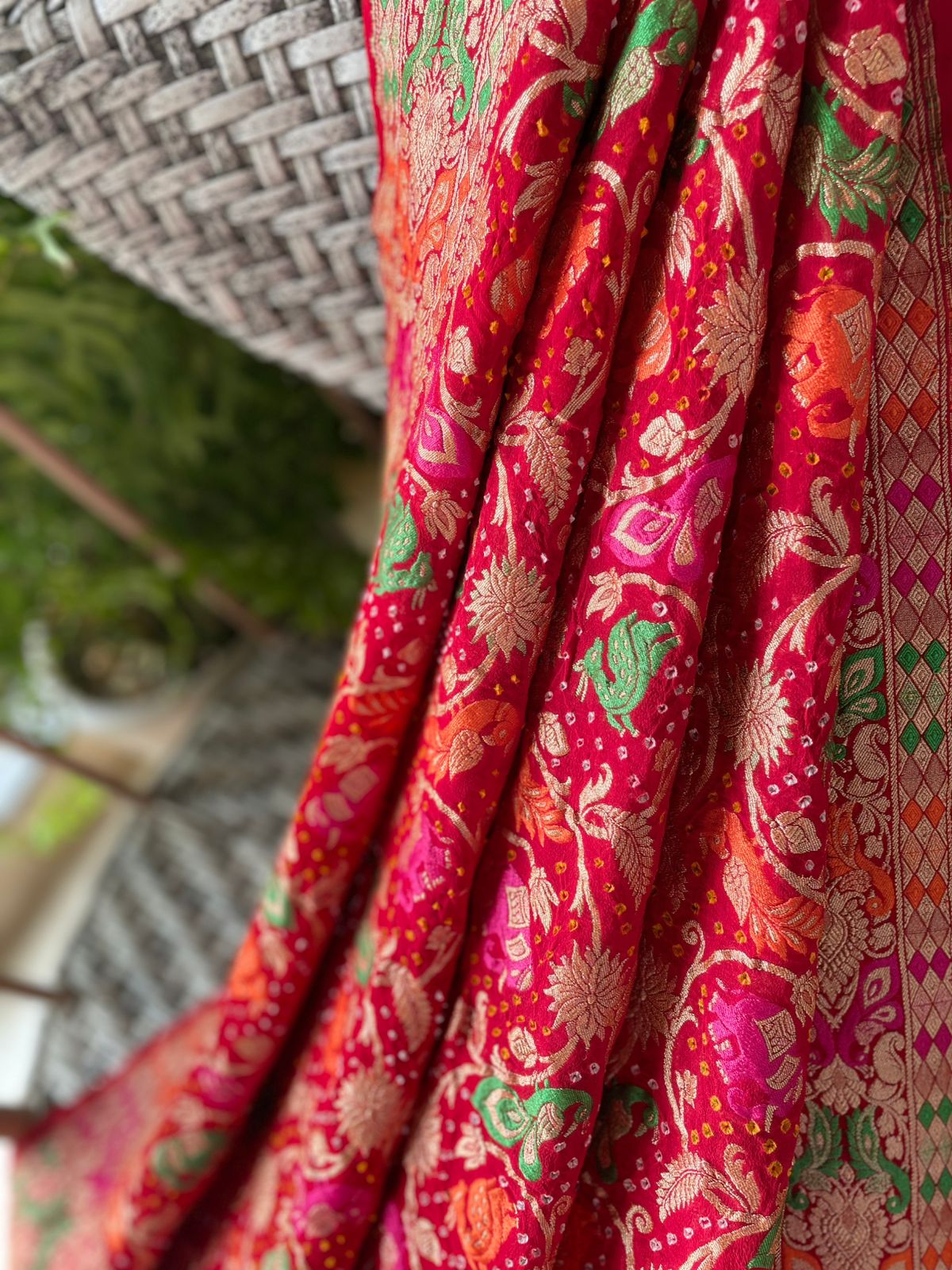 Bhumika - Mother Earth Meenakari Motif Dupatta
