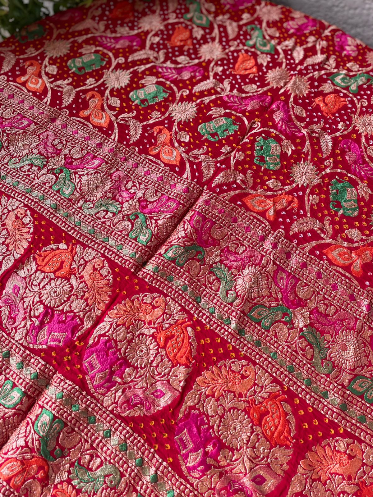 Bhumika - Mother Earth Meenakari Motif Dupatta