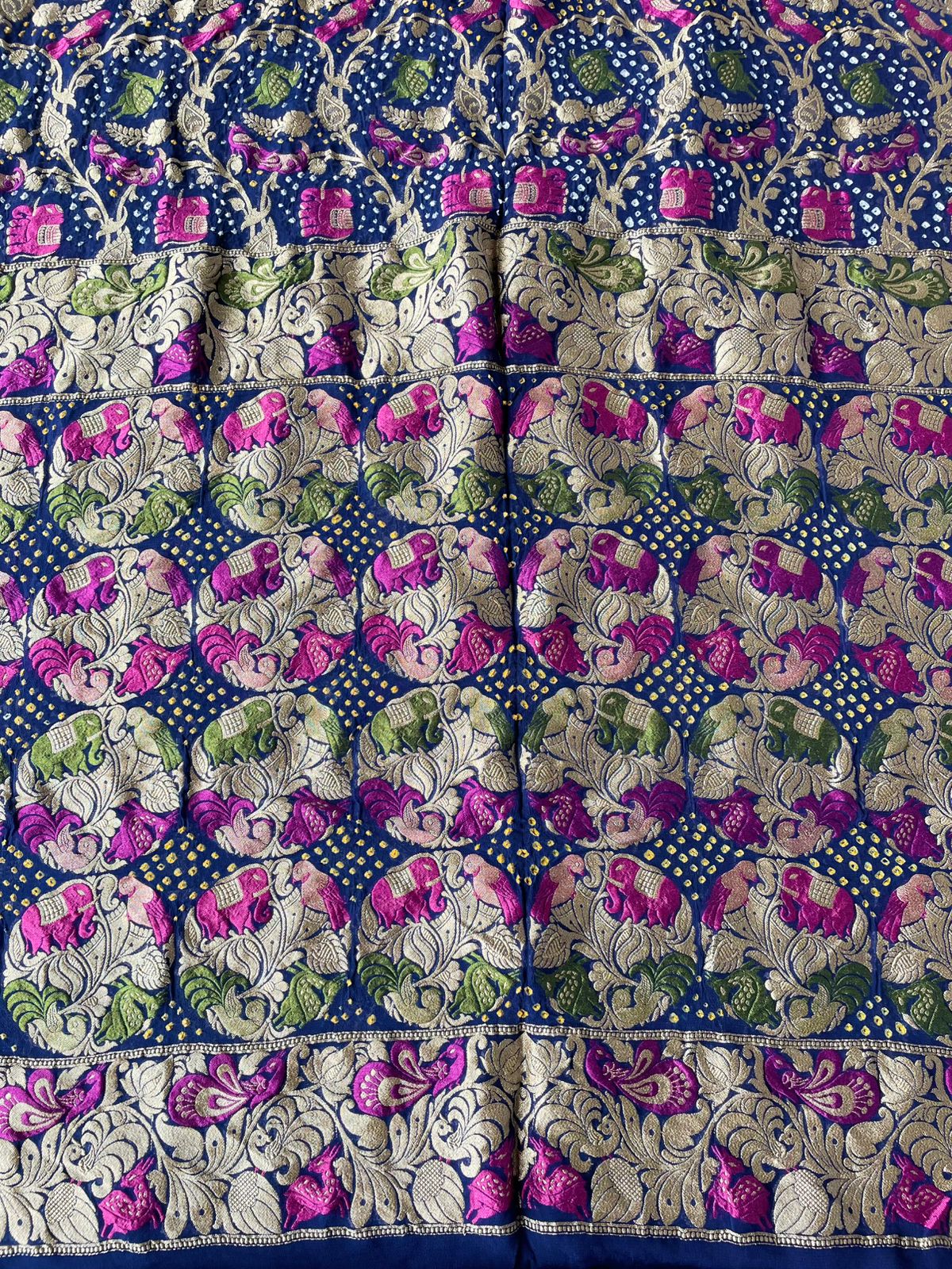 Varsha - Mystical Rain Meenakari Motif Saree